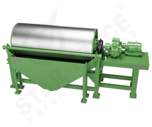 Wet drum magnetic separator